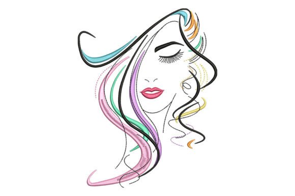 Colorful Woman Face Embroidery Review