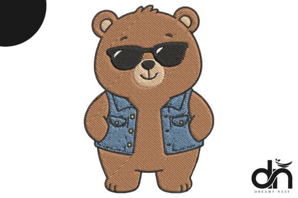Cool Bear in Sunglasses Embroidery Review