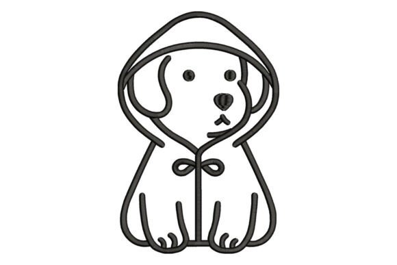 Cute Puppy in Hoodie Embroidery: Seasonal Design Review