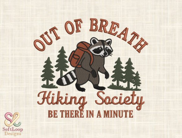 Hiking Society Raccoon Embroidery Review