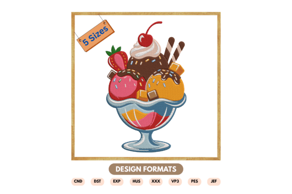 Ice Cream Sundae Embroidery Design Review