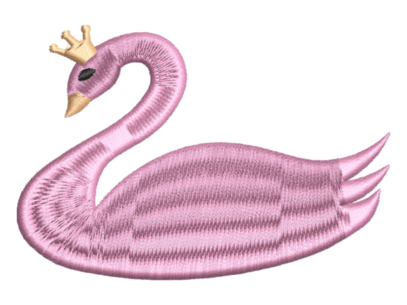Pink Princess Swan Embroidery Design Review