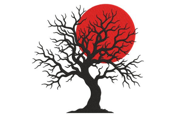 Tree Red Moon Embroidery Design Review